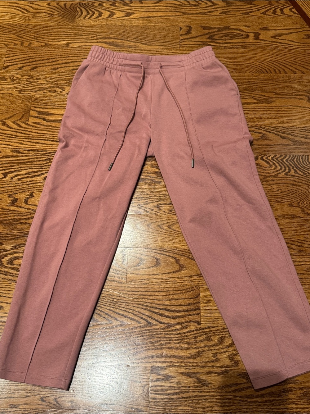 a new day Rose Mauve Cropped Drawstring Ankle Pants